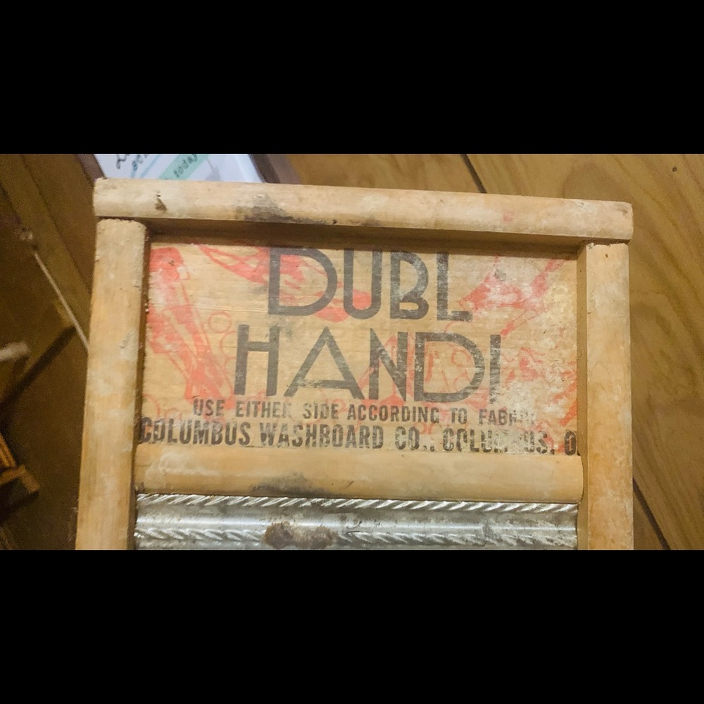 Vintage Columbus Washboard